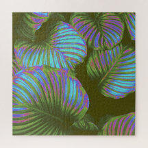 Rainbow Tropical Feuille Jigsaw Puzzle