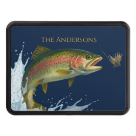 Rainbow Trout Art - Custom Lake House Deco Abschlepphaken Cover