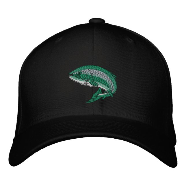 RAINBOW TROUT BESTICKTE BASEBALLKAPPE (Vorderseite)