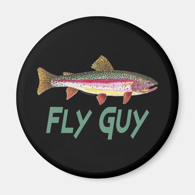 Rainbow Trout Fly FIshing Magnet (Vorne)
