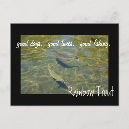 Rainbow Trout Postkarten Gute Tage Fischen