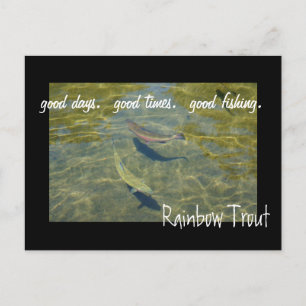 Rainbow Trout Postkarten Gute Tage Fischen
