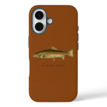 Rainbow Trout Saddle Brown iPhone 16 Fall