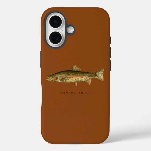 Rainbow Trout Saddle Brown iPhone 16 Fall iPhone 16 Hülle (Rückseite)