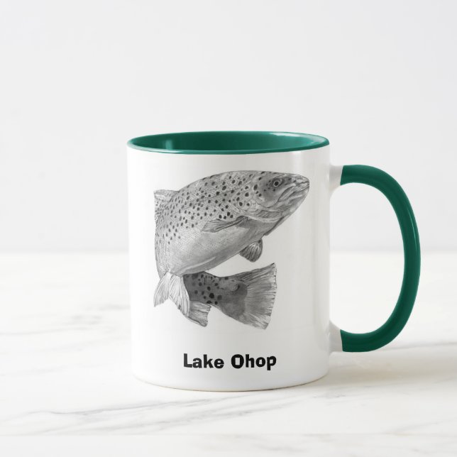 RAINBOW-TROUT, See Ohop, GoneFishin Tasse (Rechts)