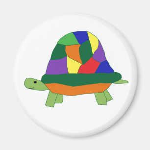 Rainbow Turtle-Magnet Magnet