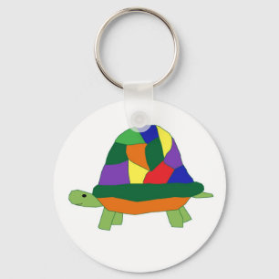 Rainbow Turtle Schlüsselanhänger