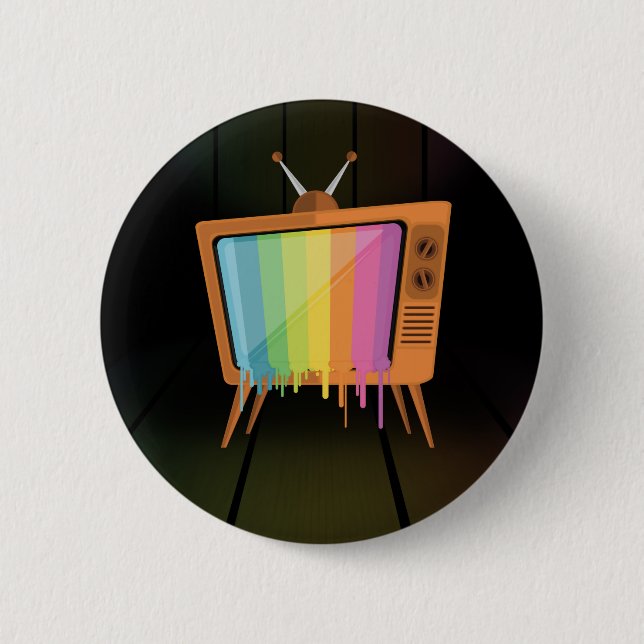 Rainbow TV Button (Vorderseite)
