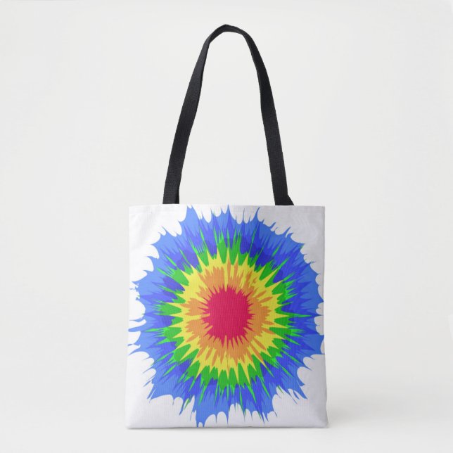 Rainbow Tye Die farbenfrohe Challenge Tasche (Vorderseite)