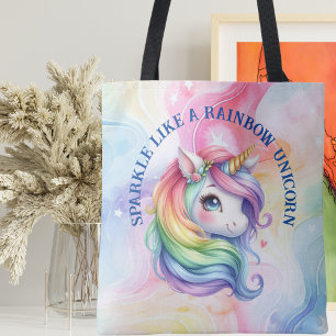 Rainbow Unicorful Design Tasche