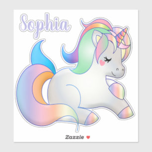 Rainbow Unicorn Aufkleber
