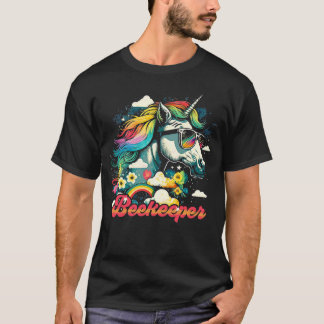 Rainbow Unicorn Beekeeper T-Shirt