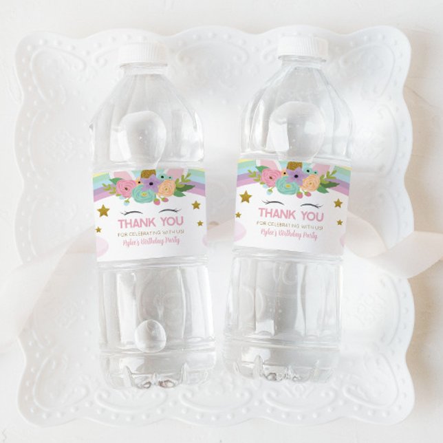 Rainbow Unicorn Birthday Party Gefallen (Von Creator hochgeladen)