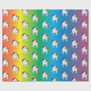 Rainbow Unicorn farbiges Geschenk Geschenkpapier