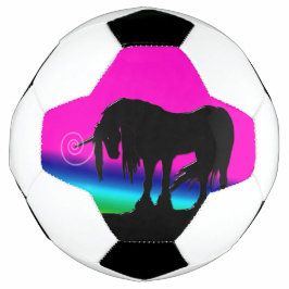 Rainbow Unicorn Fußball