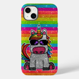 Rainbow Unicorn Glitzer Funkelnd Gold Glitzern Case-Mate iPhone 14 Plus Hülle