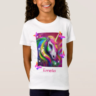 Rainbow Unicorn Head T-Shirt