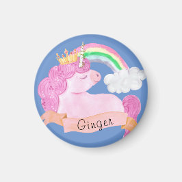 🌈 Rainbow Unicorn Individuelle Name Magnet