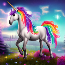Rainbow Unicorn Jigsaw Puzzle