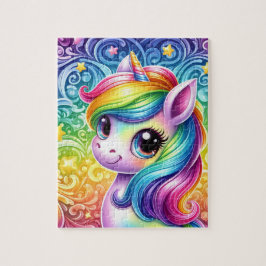 Rainbow Unicorn-Kinderpuzzle