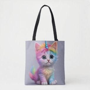 Rainbow Unicorn Kitten Tasche