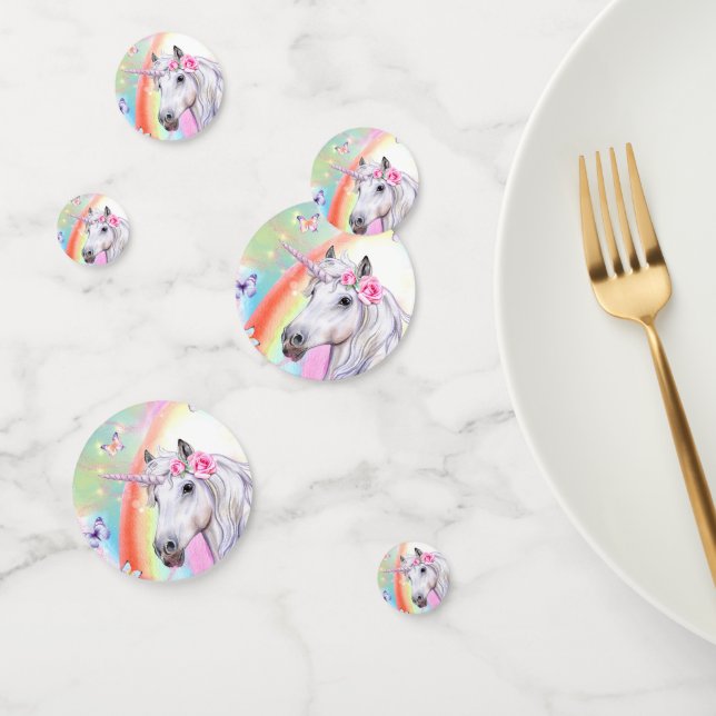 Rainbow Unicorn Konfetti (Gruppe)