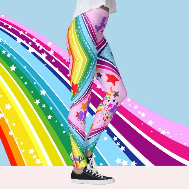 Rainbow Unicorn Leggings personalisieren Yoga Pant (Von Creator hochgeladen)