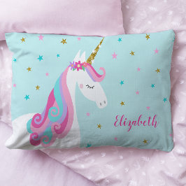 Rainbow Unicorn Magischer Glitzer Kissenbezug