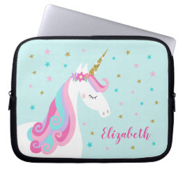 Rainbow Unicorn Magischer Glitzer Laptopschutzhülle