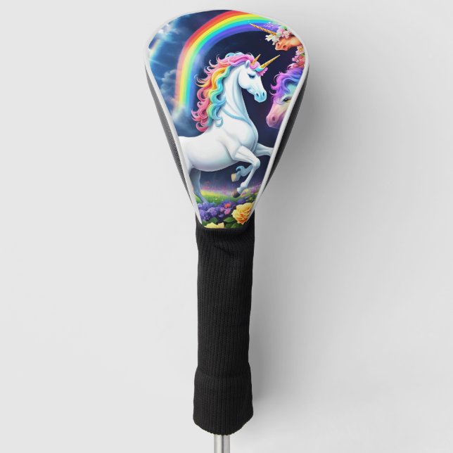 Rainbow Unicorn One Golf Headcover (Vorderseite)