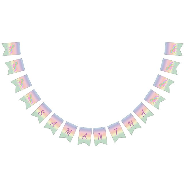 Rainbow Unicorn Party Banner (Alle)