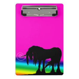 Rainbow Unicorn-Party Mini Klemmbrett