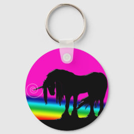 Rainbow Unicorn-Party Schlüsselanhänger
