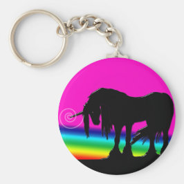Rainbow Unicorn-Party Schlüsselanhänger