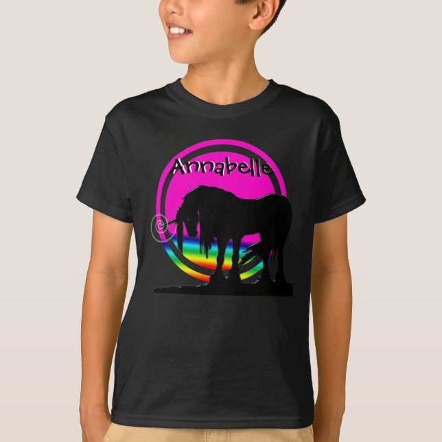 Rainbow Unicorn-Party T-Shirt (Vorderseite)