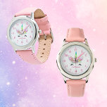 Rainbow Unicorn Personalisierte Kinderuhr Armbanduhr<br><div class="desc">Diese wunderschöne Einhornuhr würde Kindern ein tolles Geschenk machen!</div>
