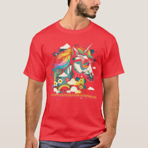 Rainbow Unicorn Physiotherapeut T-Shirt