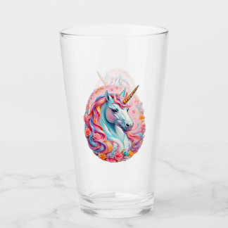 Rainbow Unicorn Pink Shade Glas