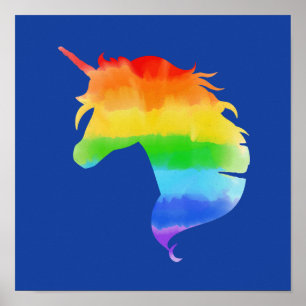 Rainbow Unicorn Poster