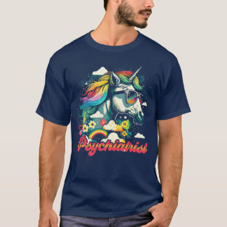 Rainbow Unicorn Psychiater T-Shirt