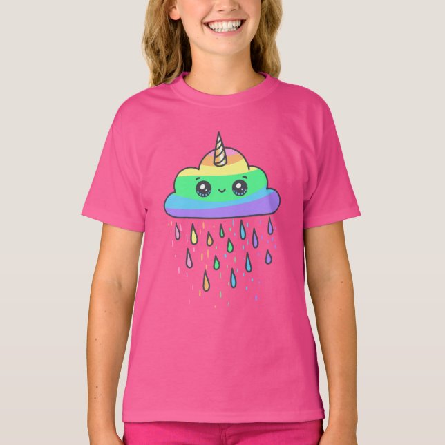 Rainbow Unicorn Rainclow T - Shirt (Vorderseite)