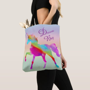 Rainbow Unicorn Tote Bag Tasche