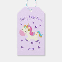 Rainbow Unicorn Weihnachtsfest Glitzer Lila
