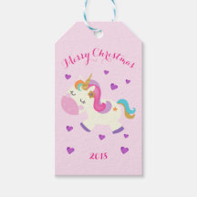 Rainbow Unicorn Weihnachtsfest Glitzer Pink