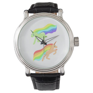 Rainbow Unicorns Armbanduhr