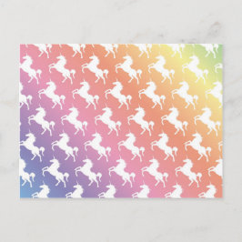 Rainbow Unicorns II Postkarte
