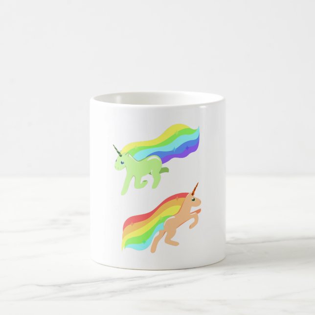 Rainbow Unicorns Kaffeetasse (Mittel)