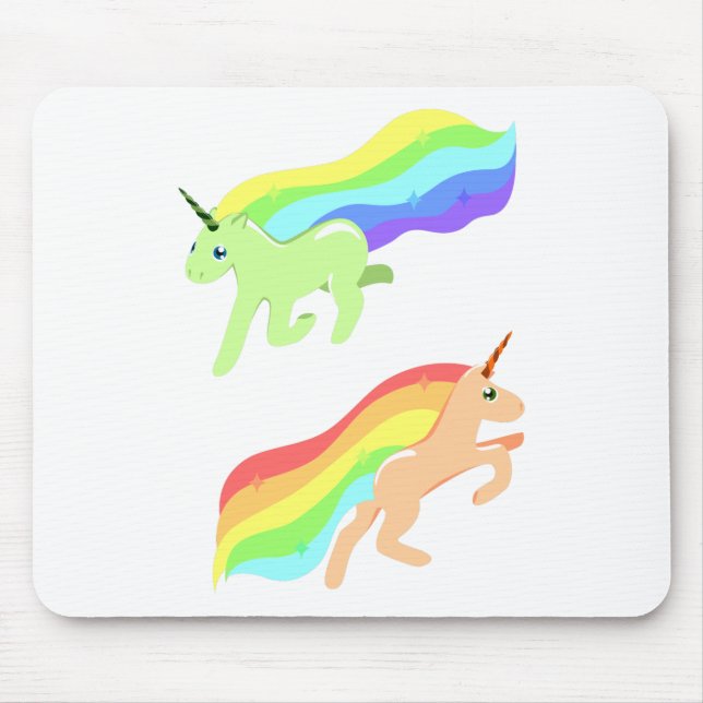 Rainbow Unicorns Mousepad (Vorne)