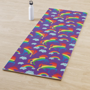 Rainbow Unicorns Yogamatte