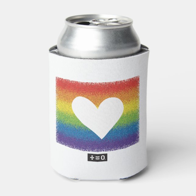 Rainbow Unity Heart Dosenkühler (Kanne Vorderseite)